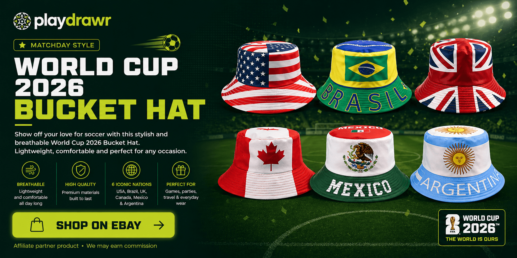 Bucket hat affiliate promo