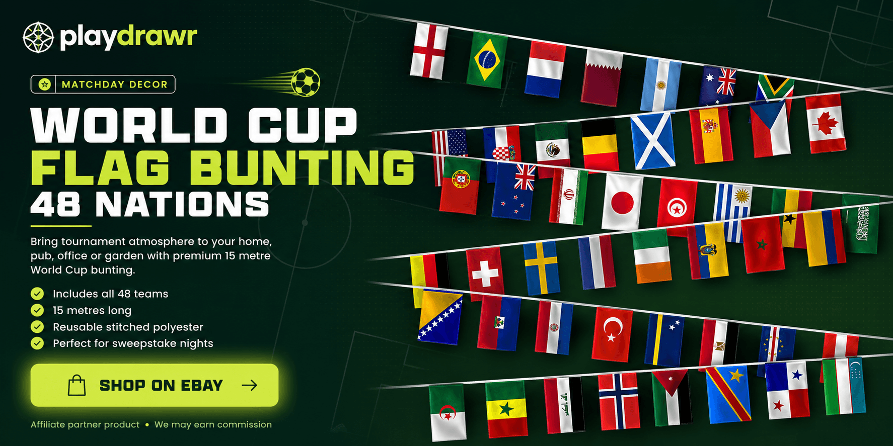World Cup flags affiliate promo