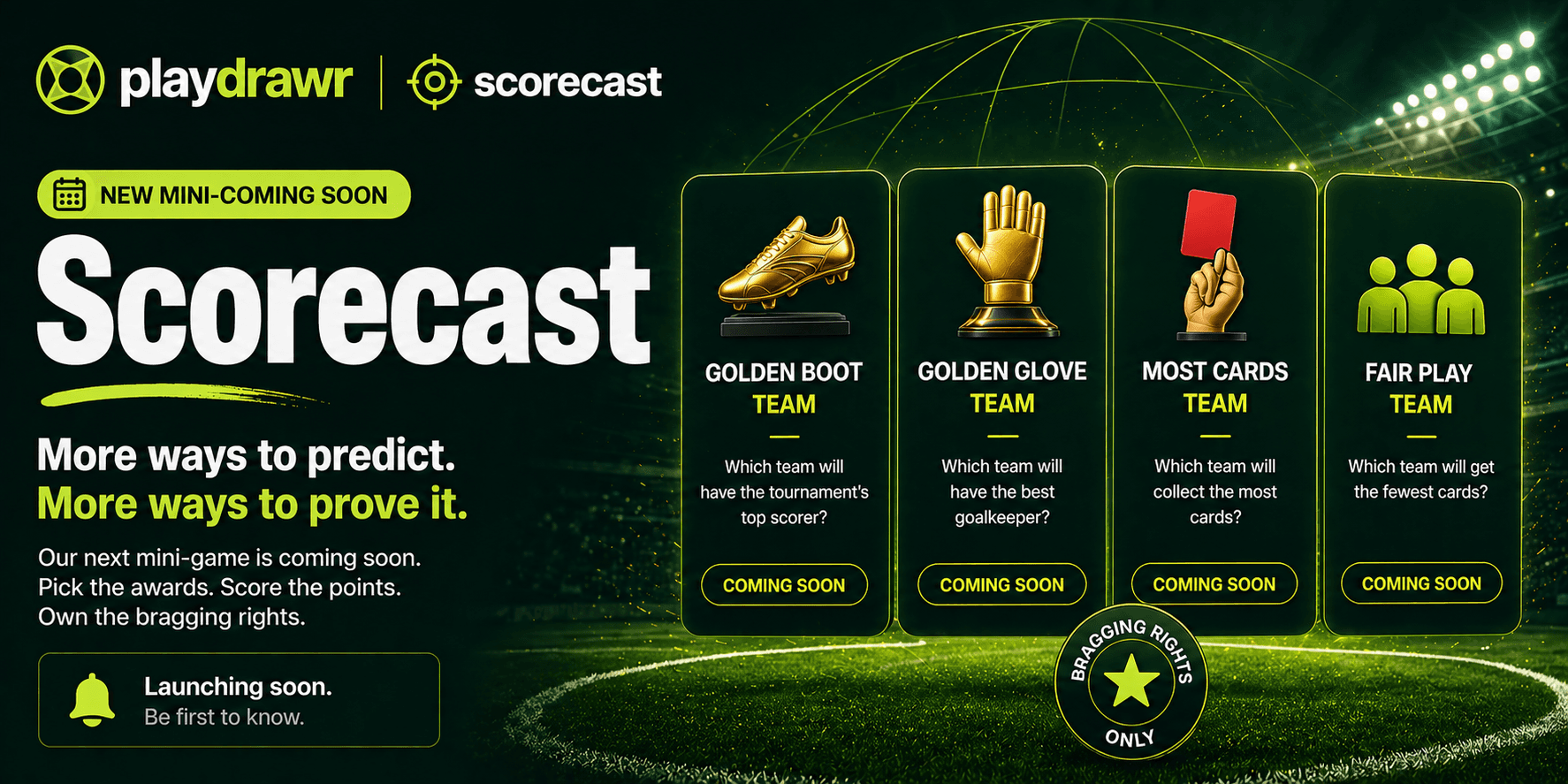 ScoreCast promo showing upcoming games